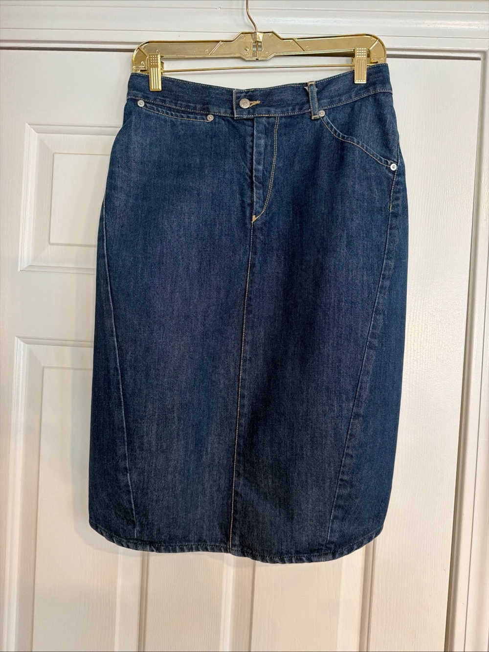 Vintage Levi engineer denim skirt size S